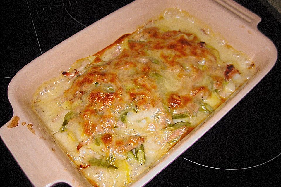 Spargel-Kartoffelauflauf