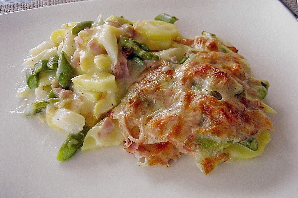 Spargel-Kartoffelauflauf