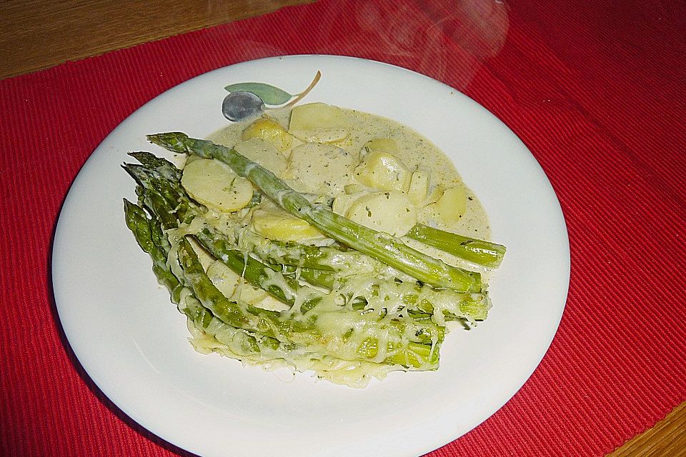 Spargel-Kartoffelauflauf