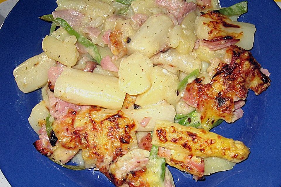 Spargel-Kartoffelauflauf