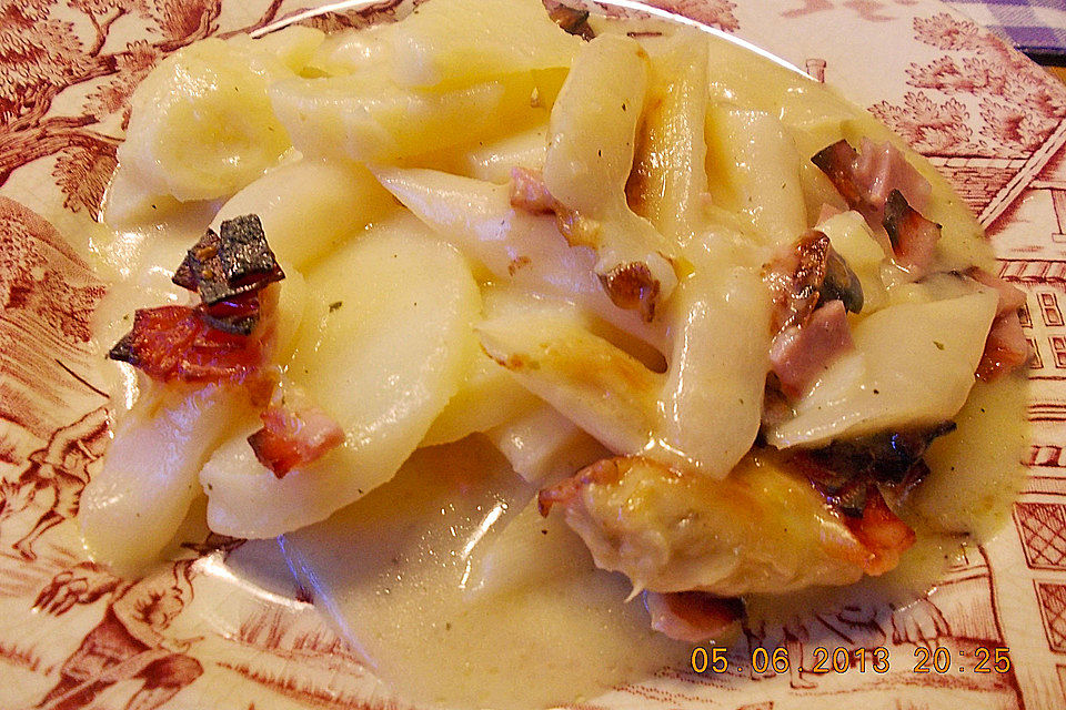 Spargel-Kartoffelauflauf