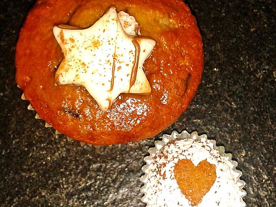 Saftige Lebkuchenmuffins mit Dominosteinfüllung| Chefkoch