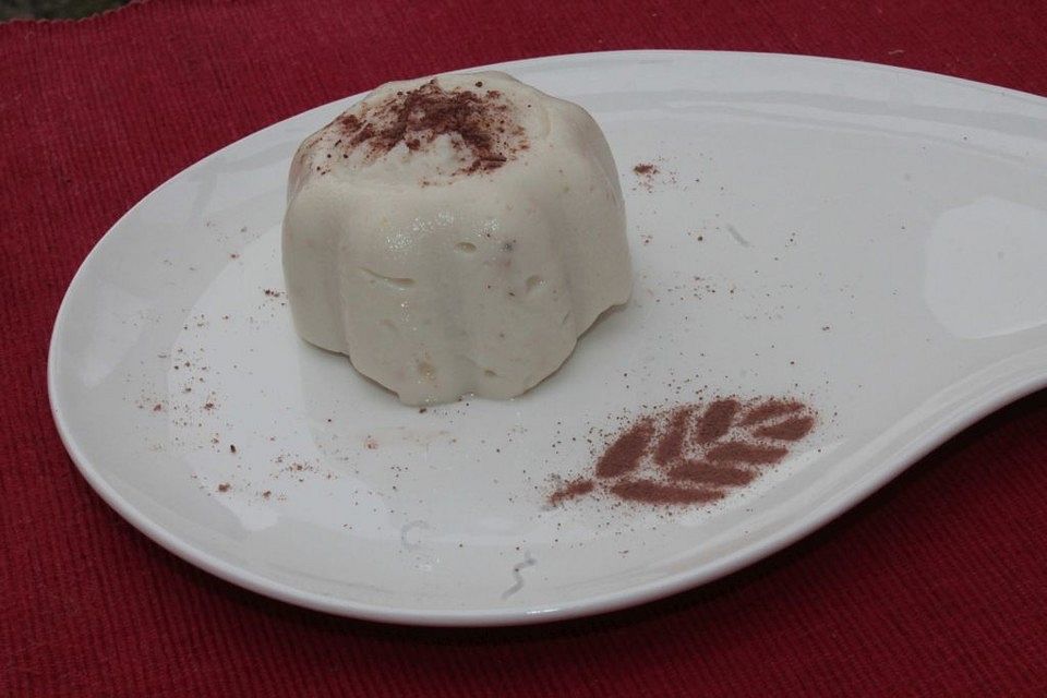 Selbstgemachter Vanillepudding mit Kokosmilch