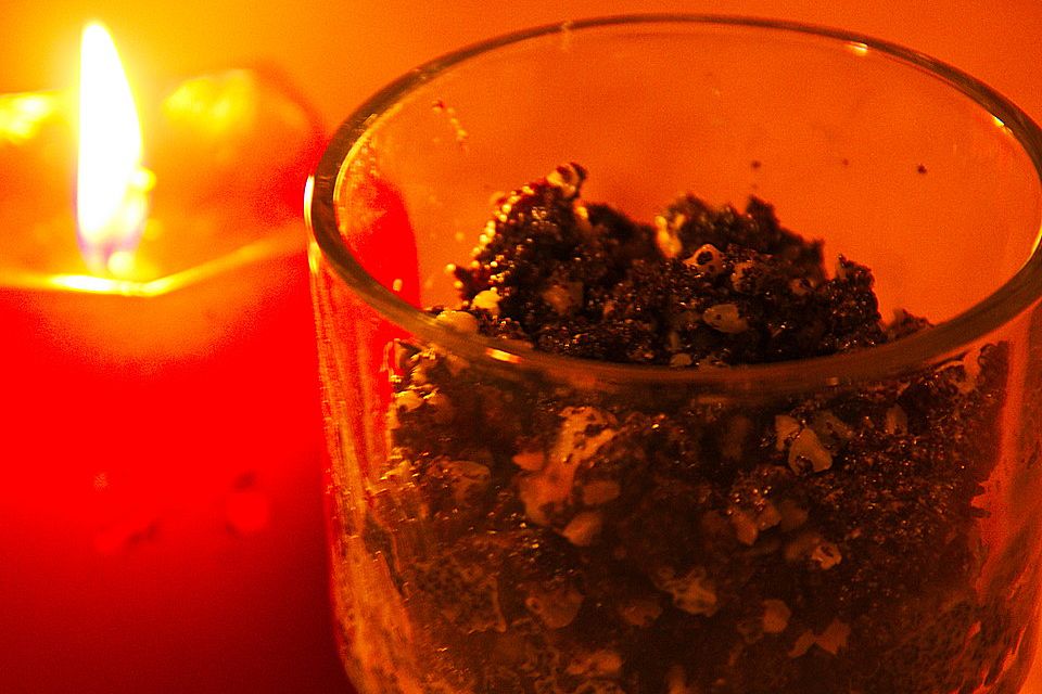 Mohnpielen, Mohnklöße, weihnachtliches Mohndessert Mohnpielen, Mohnklöße, weihnachtliches Mohndessert