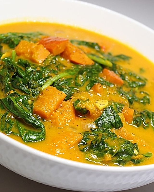 Kürbis-Spinat-Curry