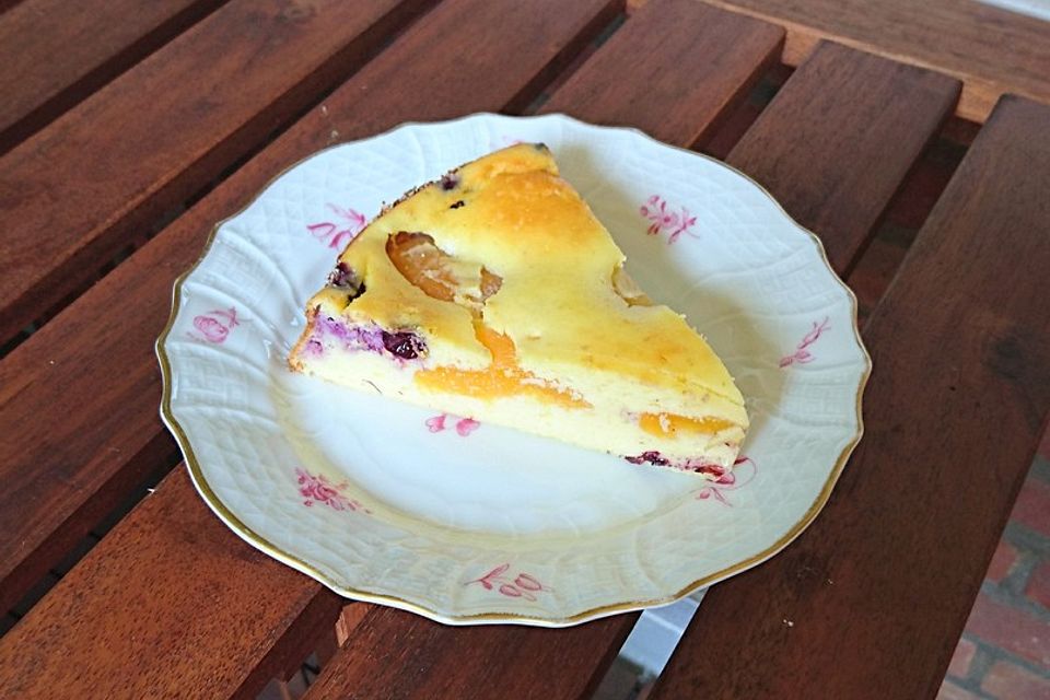 Käse - Aprikosen - Kuchen