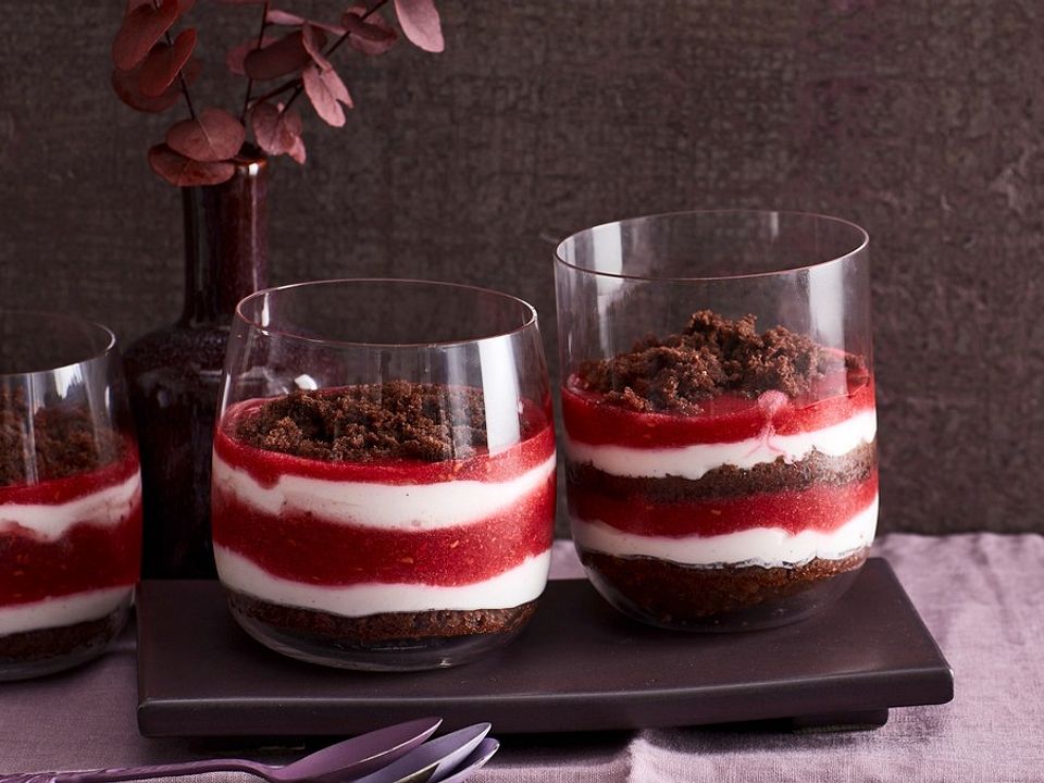 Lebkuchen Himbeer Dessert Im Glas Von Trachurus Chefkoch