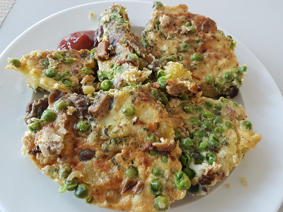 Kartoffel-Omelett mit Schinken und Zwiebeln von riga53| Chefkoch