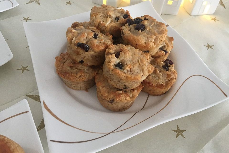 Weihnachtliche Stollen-Muffins-Backmischung im Geschenkglas