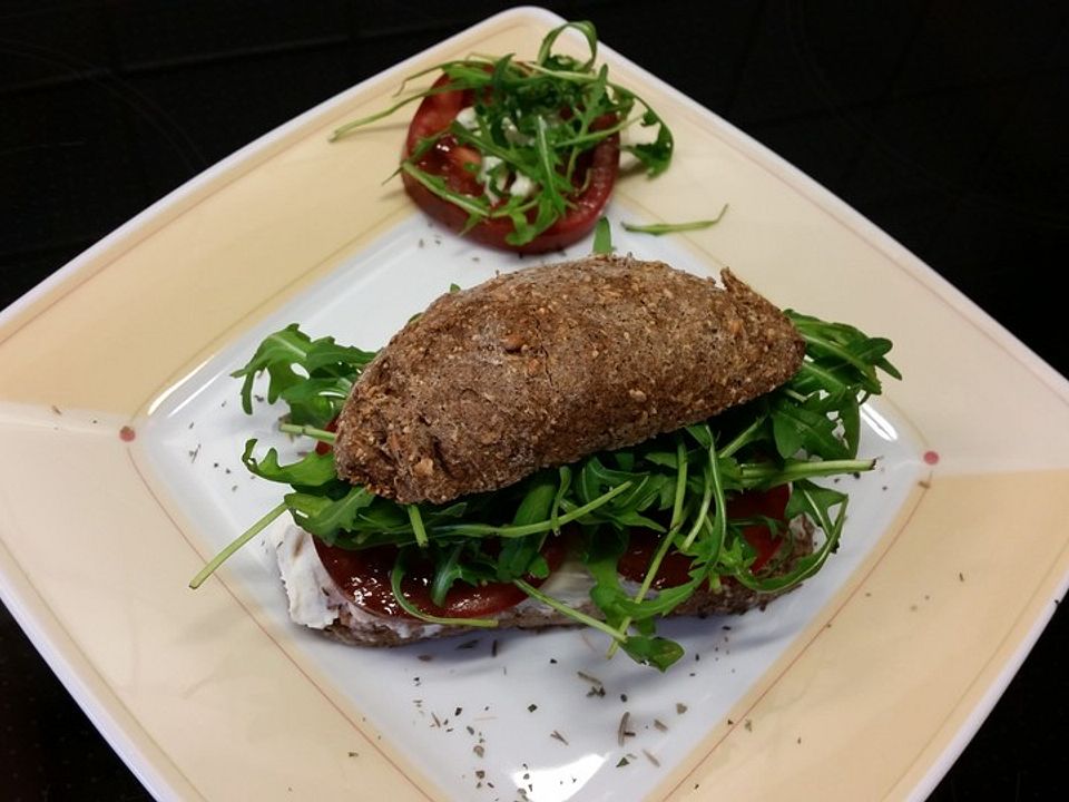 Sandwich mit Rucola und Tomate von Küken132| Chefkoch