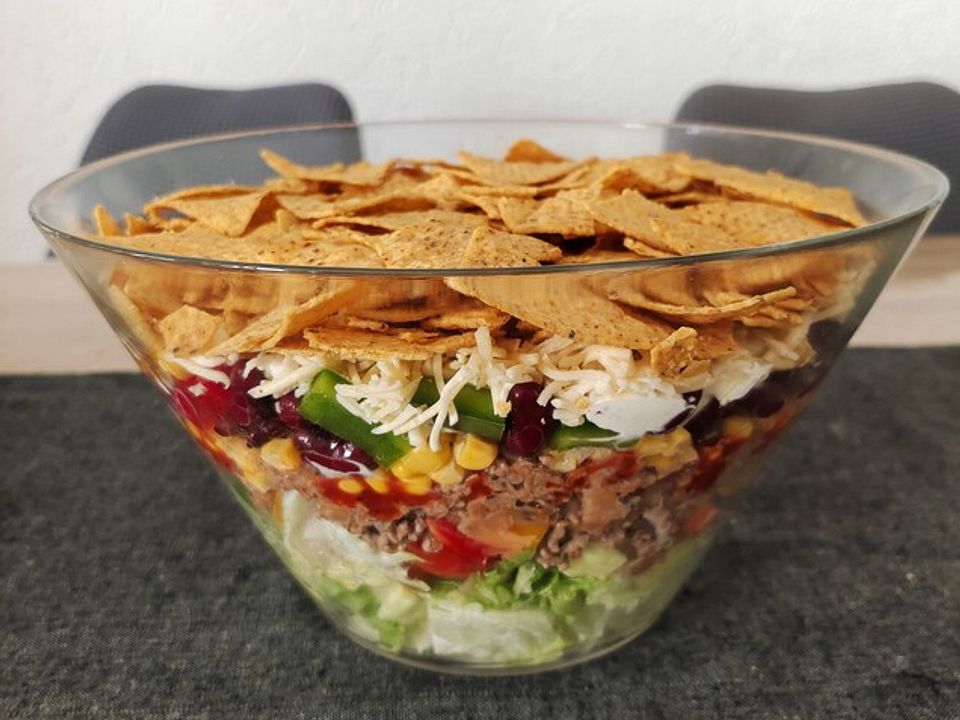 Mexikanischer Schichtsalat von sheepia| Chefkoch Mexikanischer Schichtsalat von sheepia| Chefkoch