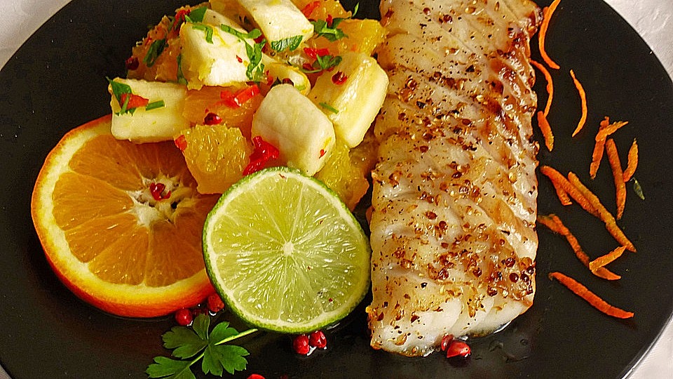 Fischfilet mit Orangen-Bananen-Salsa von ars_vivendi| Chefkoch Fischfilet mit Orangen-Bananen-Salsa von ars_vivendi| Chefkoch