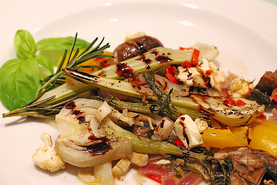 Ofengemüse mit Fenchel und Champignons