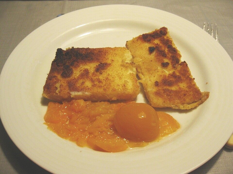 Grieß - Schnitten mit geeister Fruchtsauce von nanni82| Chefkoch