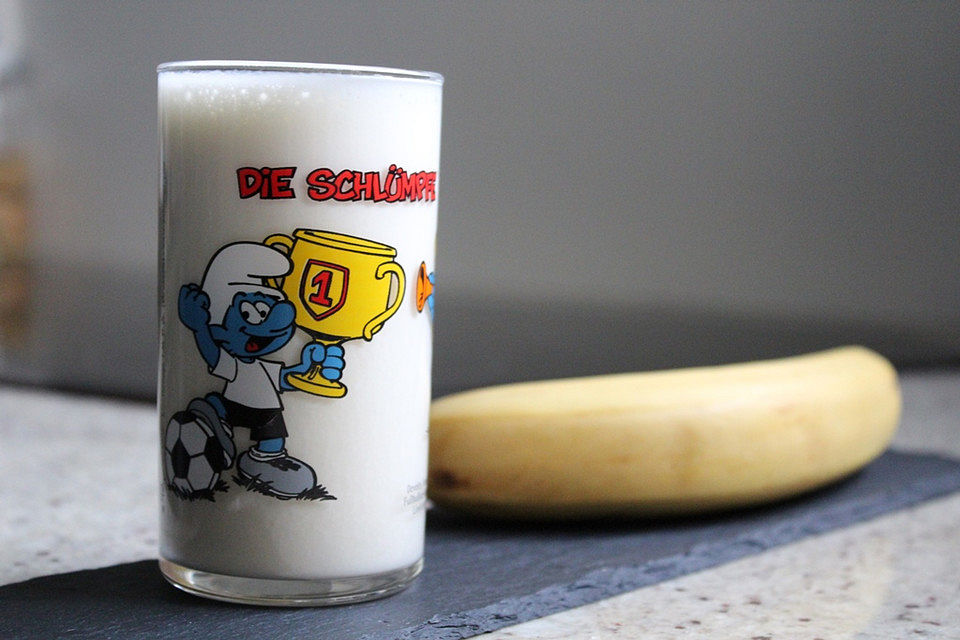 Einfacher Bananenshake mit Traubenzucker