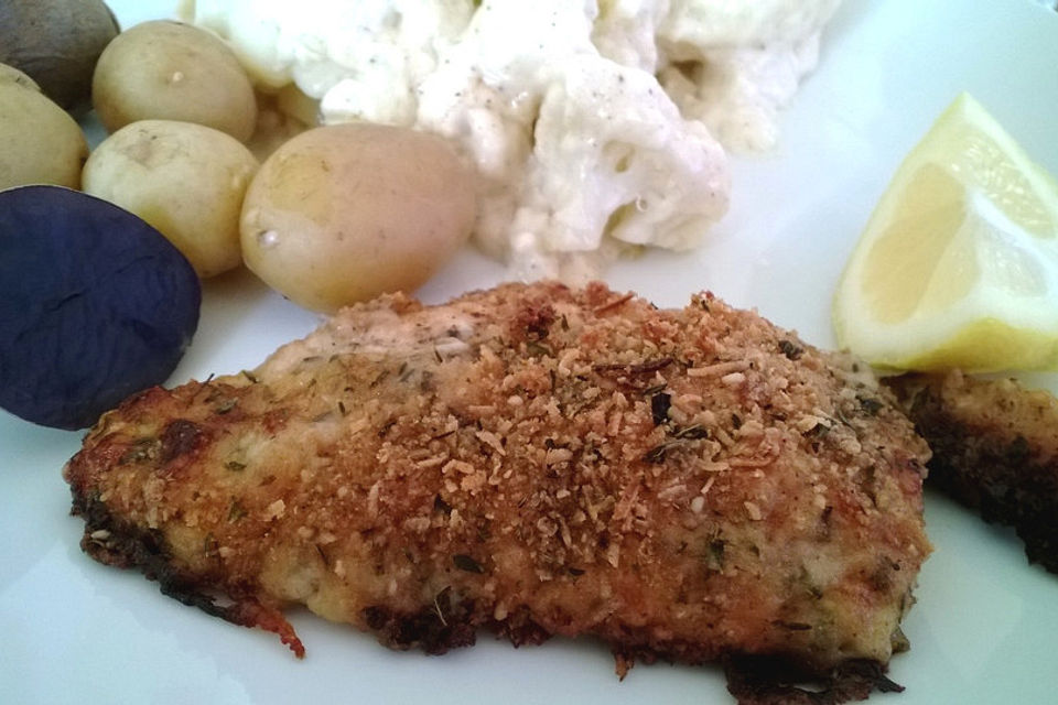 Knoblauch-Hähnchenbrustfilet aus dem Backofen