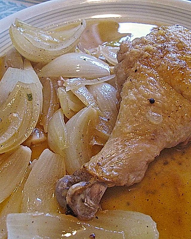 Hühnchen-Zwiebel-Ragout