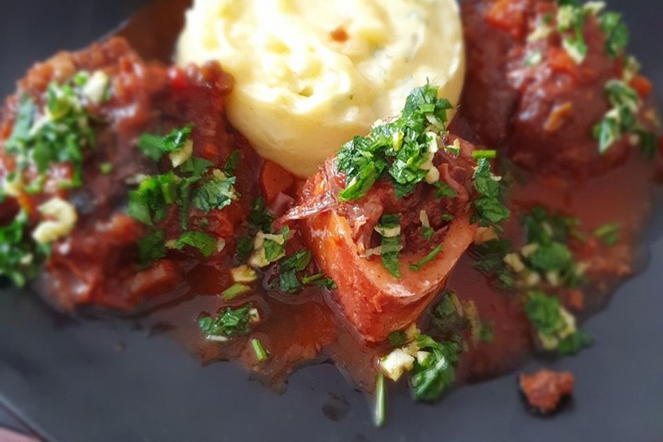 Ossobuco mit Röstgemüse