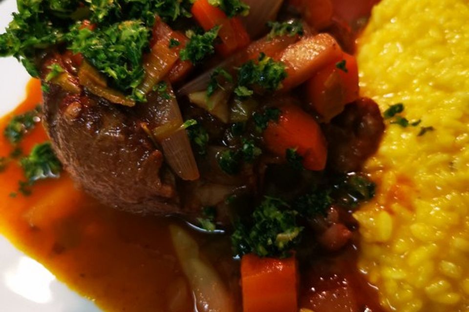 Ossobuco mit Röstgemüse