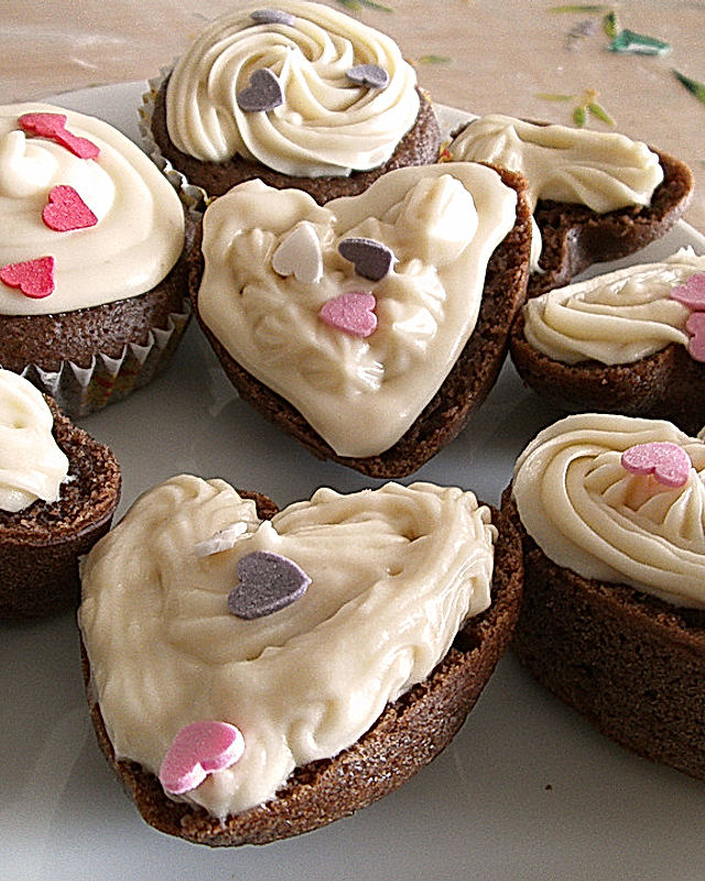 Schoko - Muffins mit weißer Schokolade
