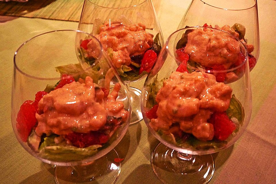 Avocado - Shrimps Salat