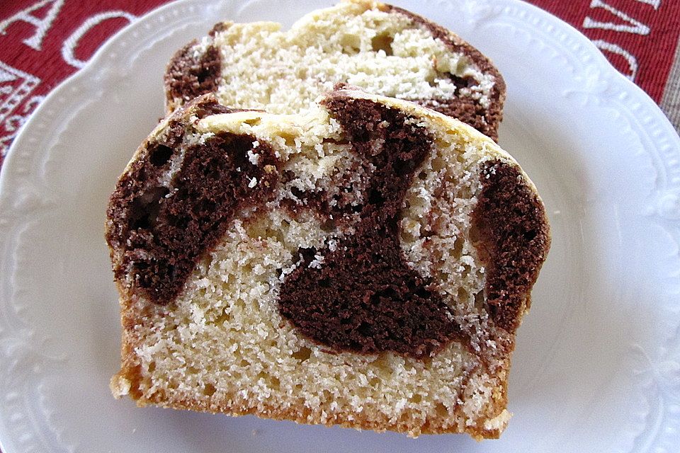 Marmorierter Kuchen