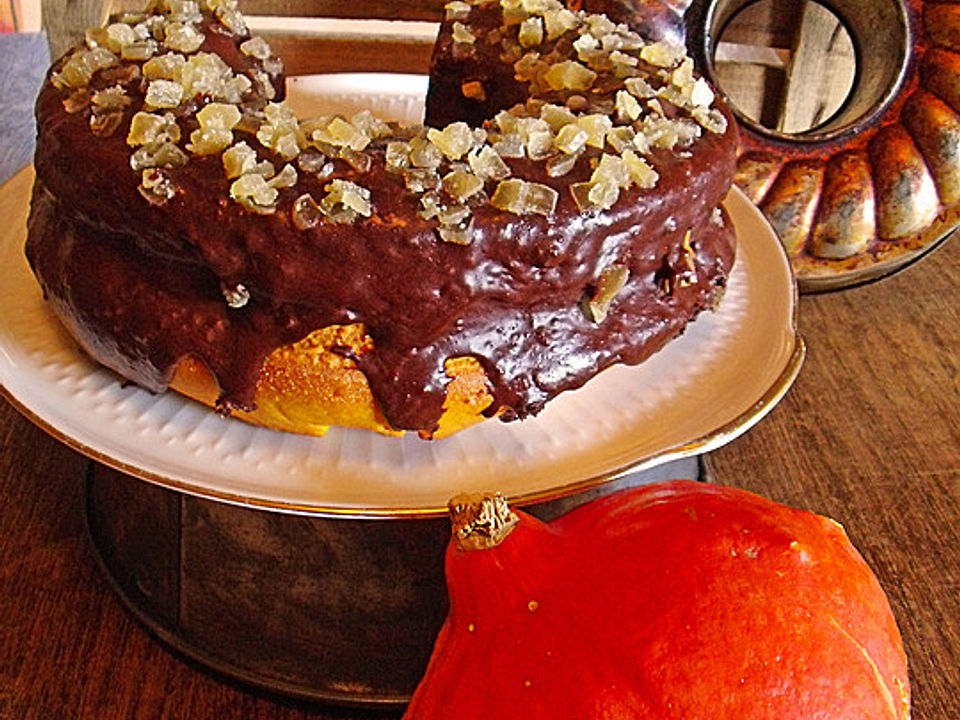 Kürbiskuchen mit Schoko-Ingwer-Frosting von butterweich1| Chefkoch