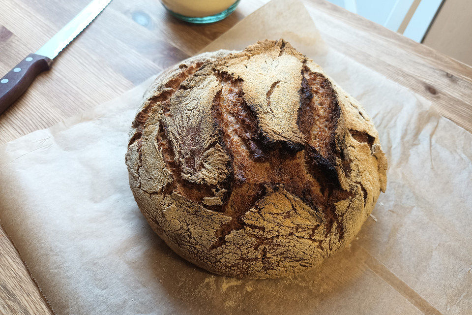 Brot ohne Kneten, Vinschgauer Art