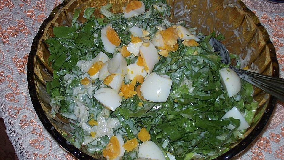 Endiviensalat mit Ei von Bienenköchin Endiviensalat mit Ei von Bienenköchin