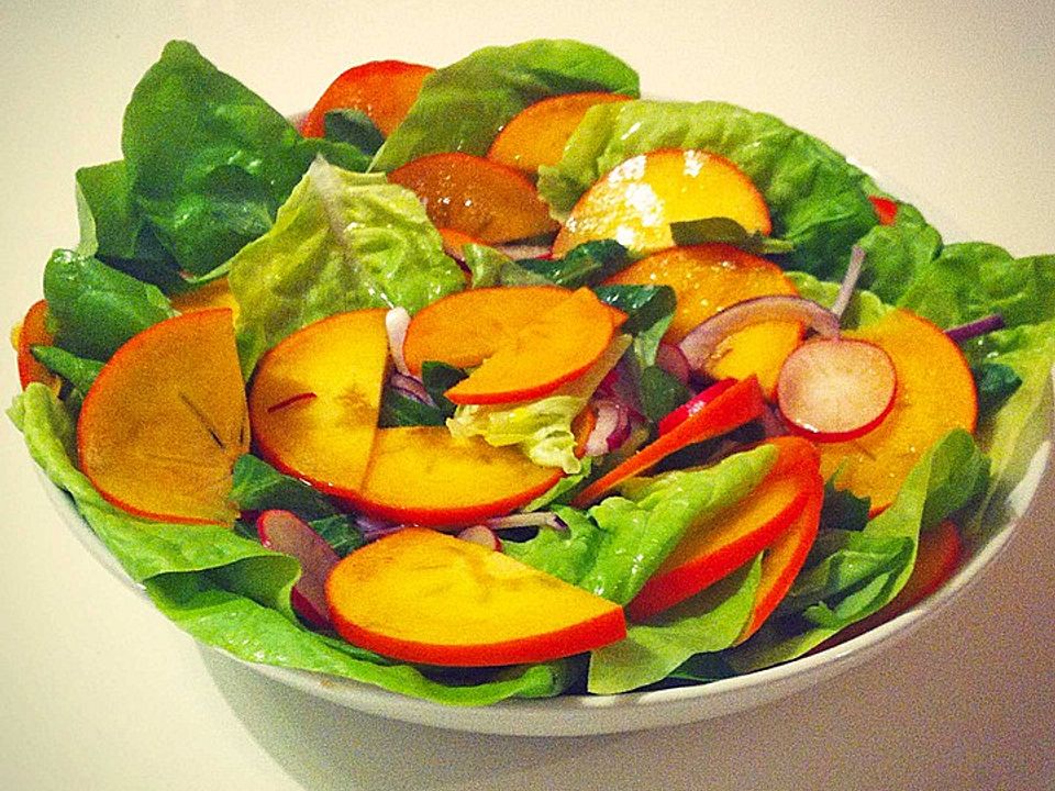 Kaki-Radieschen-Salat von Harley_Quinn| Chefkoch