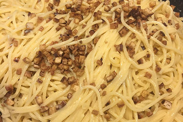 Spaghetti mit Veggie-Carbonara