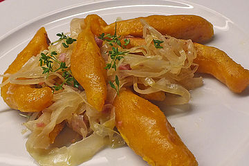 Schupfnudeln aus Süßkartoffeln