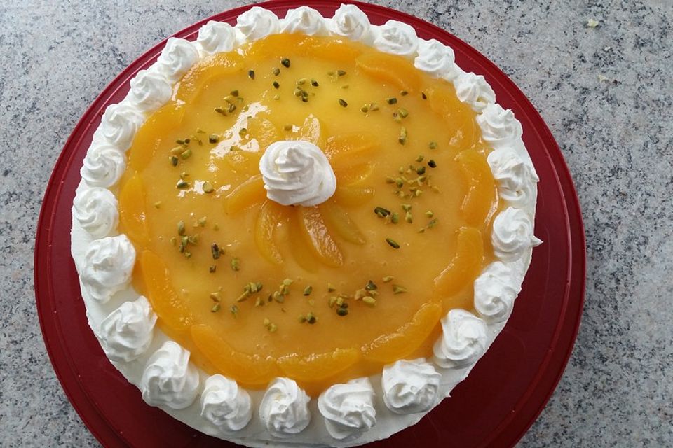 Philadelphia Pfirsich Torte