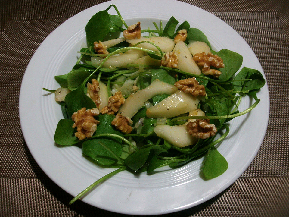 Postelein-Birnen-Salat von Brittacruist | Chefkoch