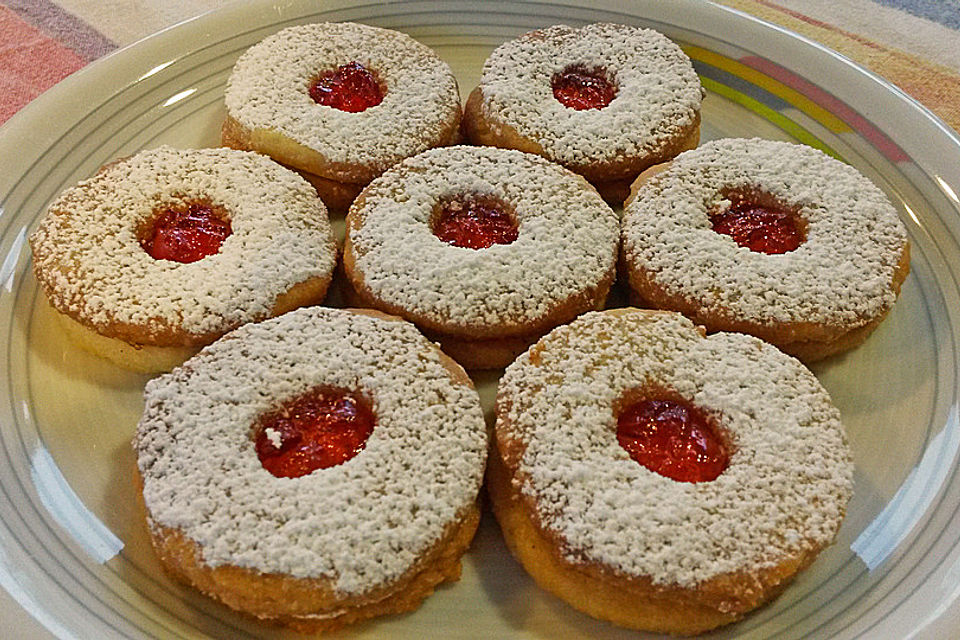 Linzer Plätzchen mit Johannisbeergelee