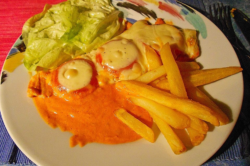 Tomaten-Käse-Schnitzel