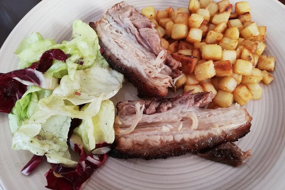 Wammerl- Krustenbraten aus dem Römertopf