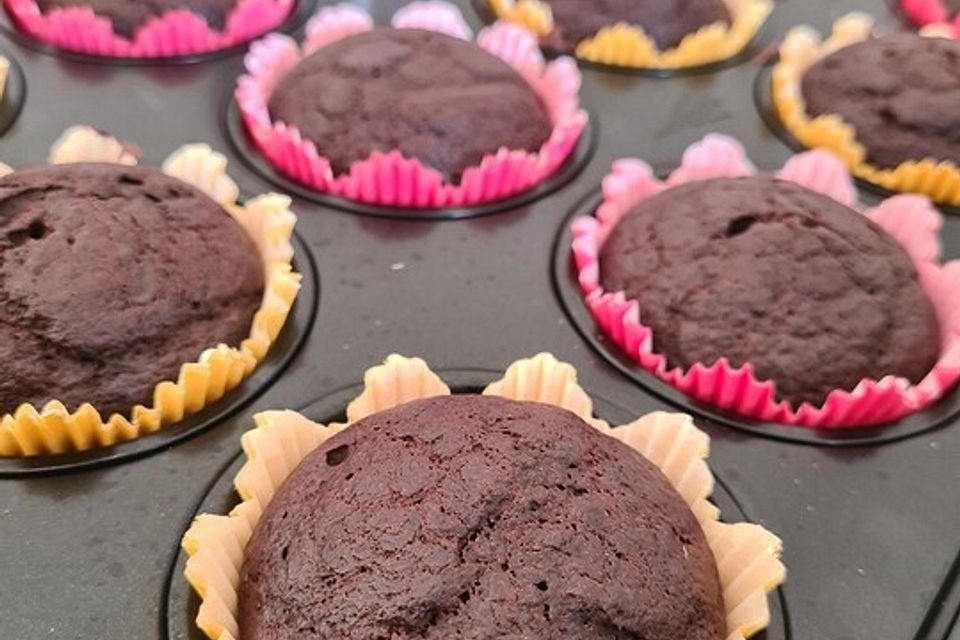 Vegane Schoko-Bananen-Muffins