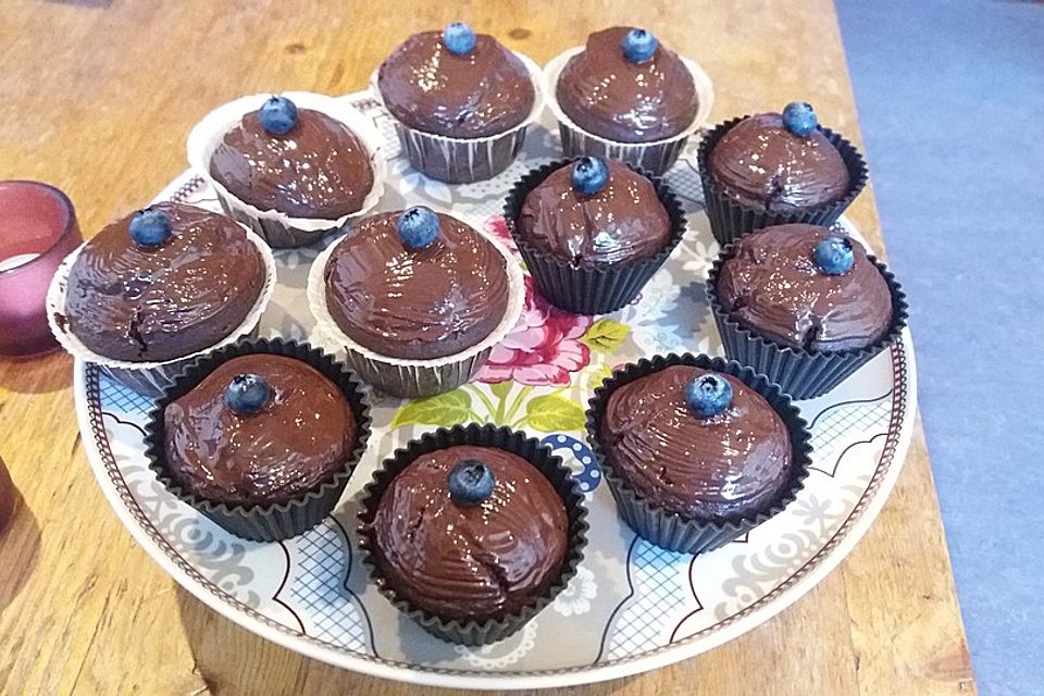 Vegane Schoko-Bananen-Muffins