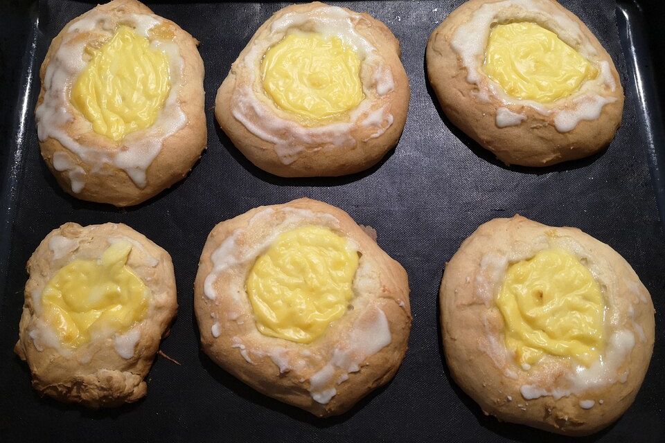 Fructose- und laktosefreie Puddingteilchen Fructose- und laktosefreie Puddingteilchen