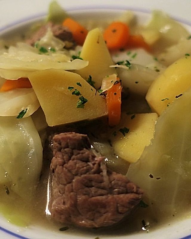 Rindfleisch-Kartoffel-Eintopf nach irischer Art