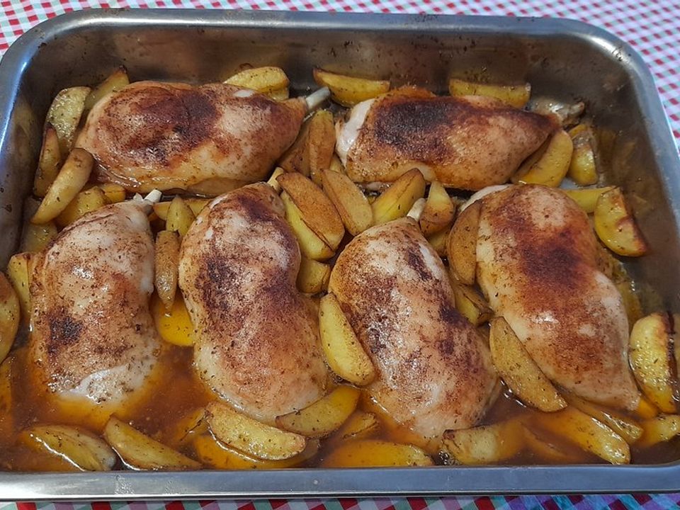 Kartoffelpfanne mit Hähnchenschenkeln von stolze-mama21| Chefkoch