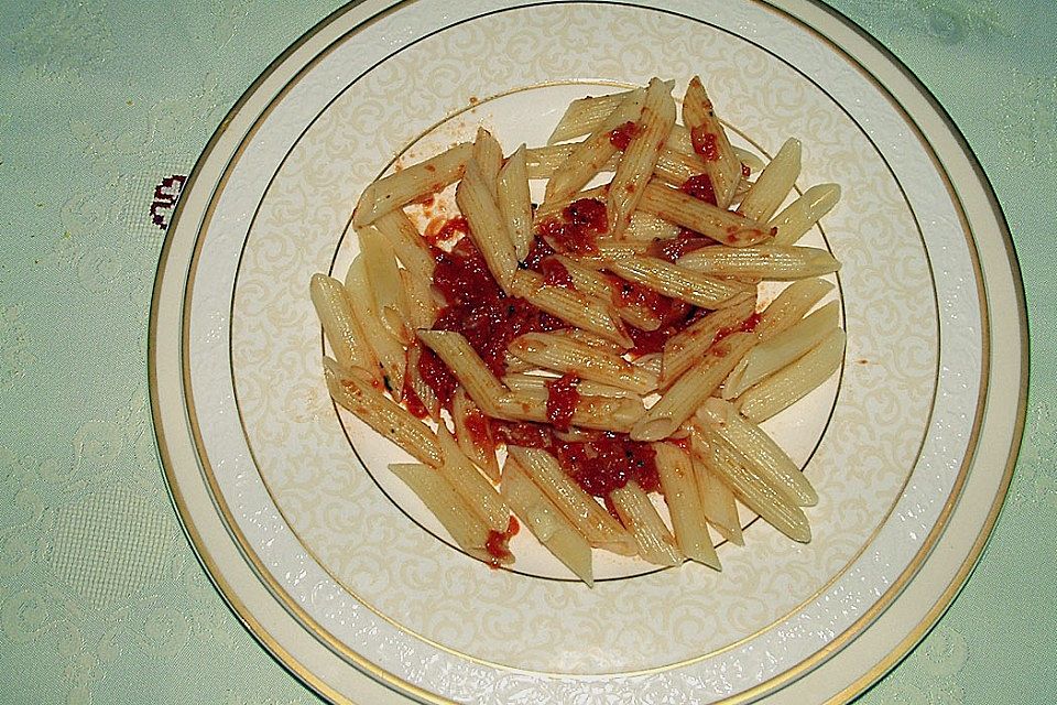 Penne all' arrabbiata nach Rudolfo