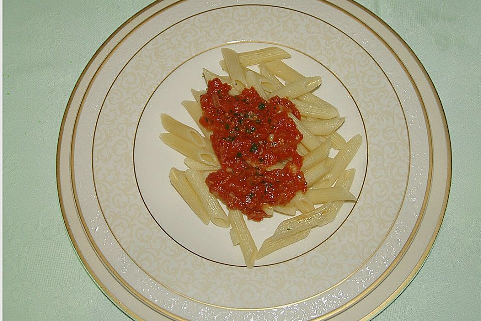 Penne all' arrabbiata nach Rudolfo