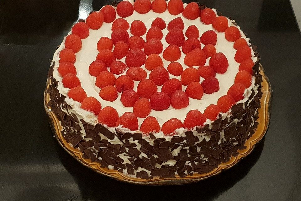 Himbeer-Schokotorte ohne Backen