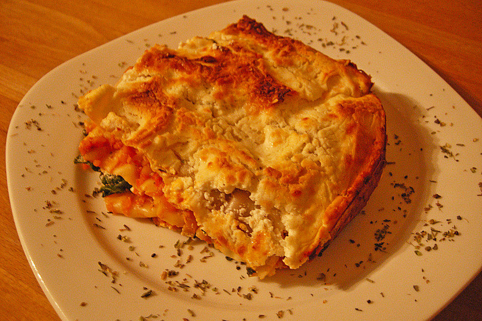 Hähnchen-Gemüse-Lasagne