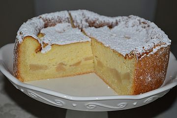 Kasekuchen Mit Birnen Und Apfeln Dazu Einen Leckeren Pharisaer Von Salima2 Chefkoch 