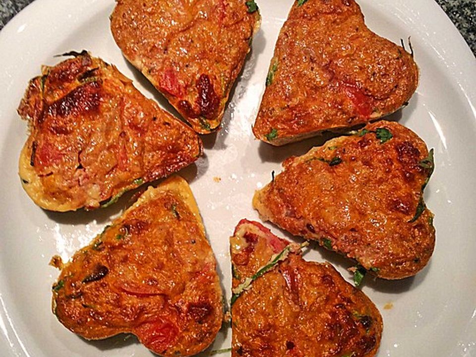 Tomaten-Rucola Herzmuffins| Chefkoch