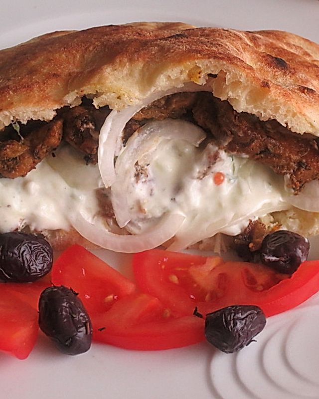 Griechisches Gyros Pita-Brot