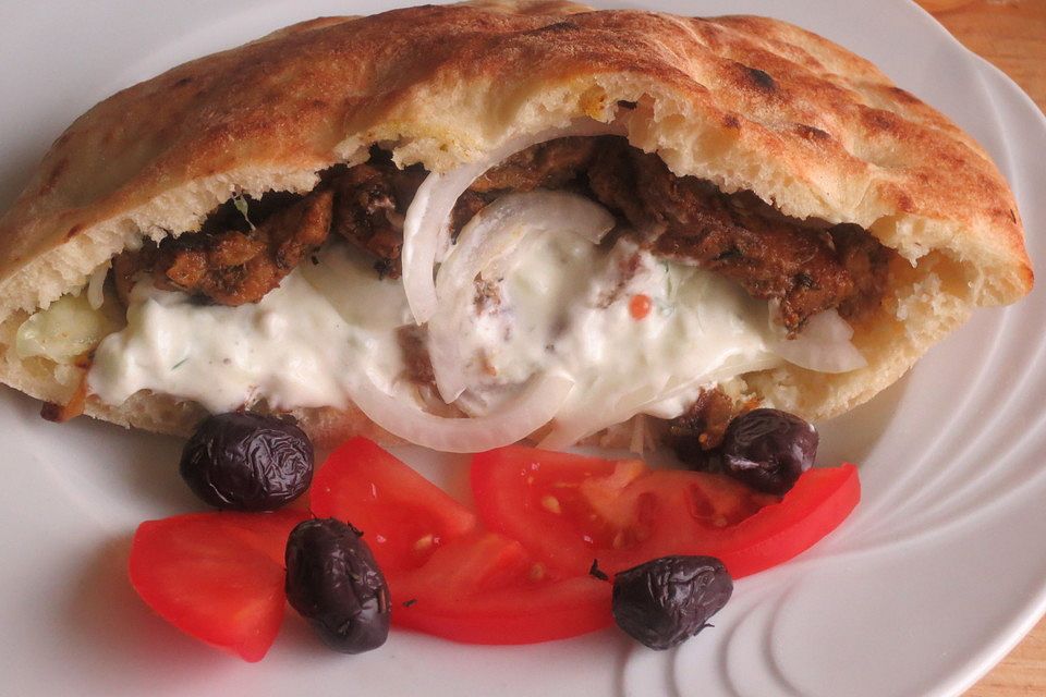 Griechisches Gyros Pita-Brot